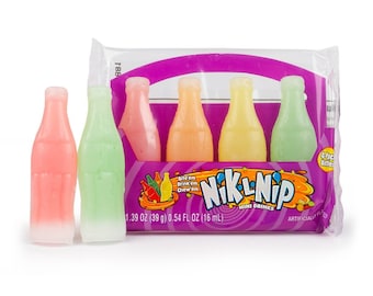 Original Wax Sticks & Bottles Candy Drinks Variety Pack, Nik-L-Nip Liq