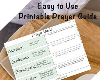 Prayer Guide Using the ACTS Method