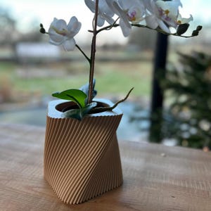 Flowerpot &quot;TwistLine Grace&quot; | Planter | Waterproof | Plant pot | Planter |
