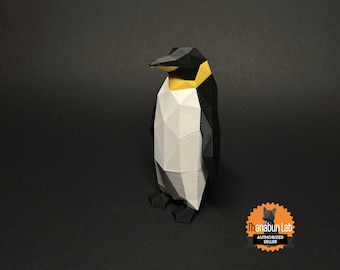 3D puzzle penguin | Penguin | Magnetic puzzle | low poly