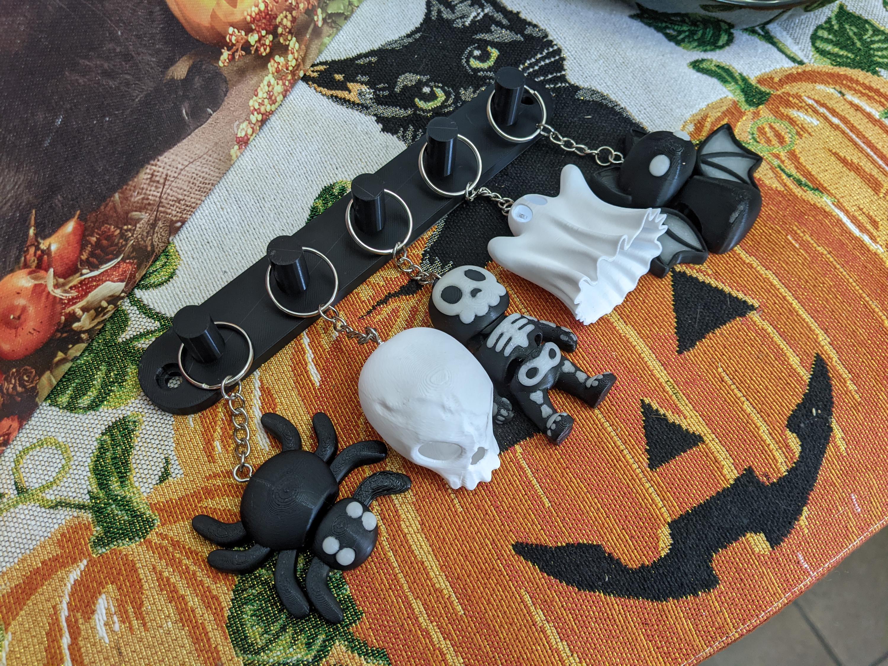 Spooky Halloween Keychains, Glow in the Dark - Etsy