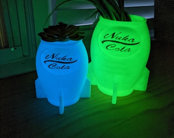 Fallout Nuka Cola Planter – Glow-in-the-Dark Gaming Decor