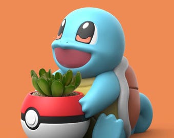 Squirtle Planter Pokemon DIY Paintable kids crafts