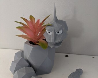 Pokemon Planter - Onix/ nostalgia planter/ snake plant/ Succulent Planter/pencil holder/ Oddish planter/ Gamer Gifts/ Nintendo/ gaming
