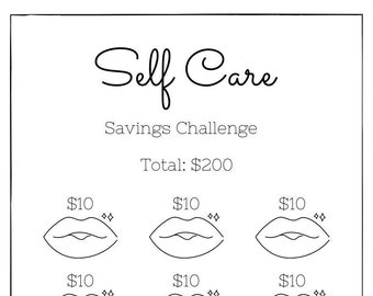 Self Care Savings Challenge | Save 200 | Digital Download | Low Income