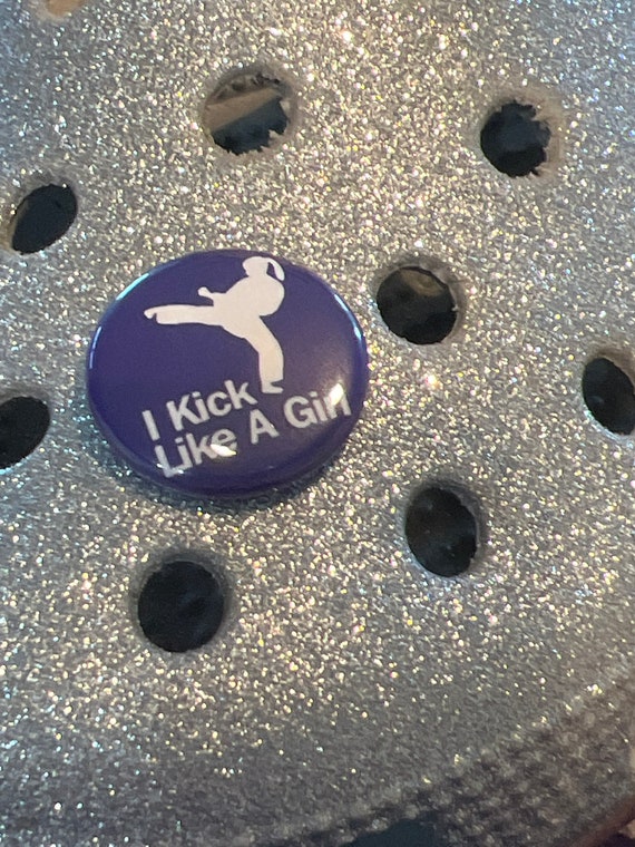 GIRL KARATE Pin Jibbitz for Crocs or Badge Holder Etsy
