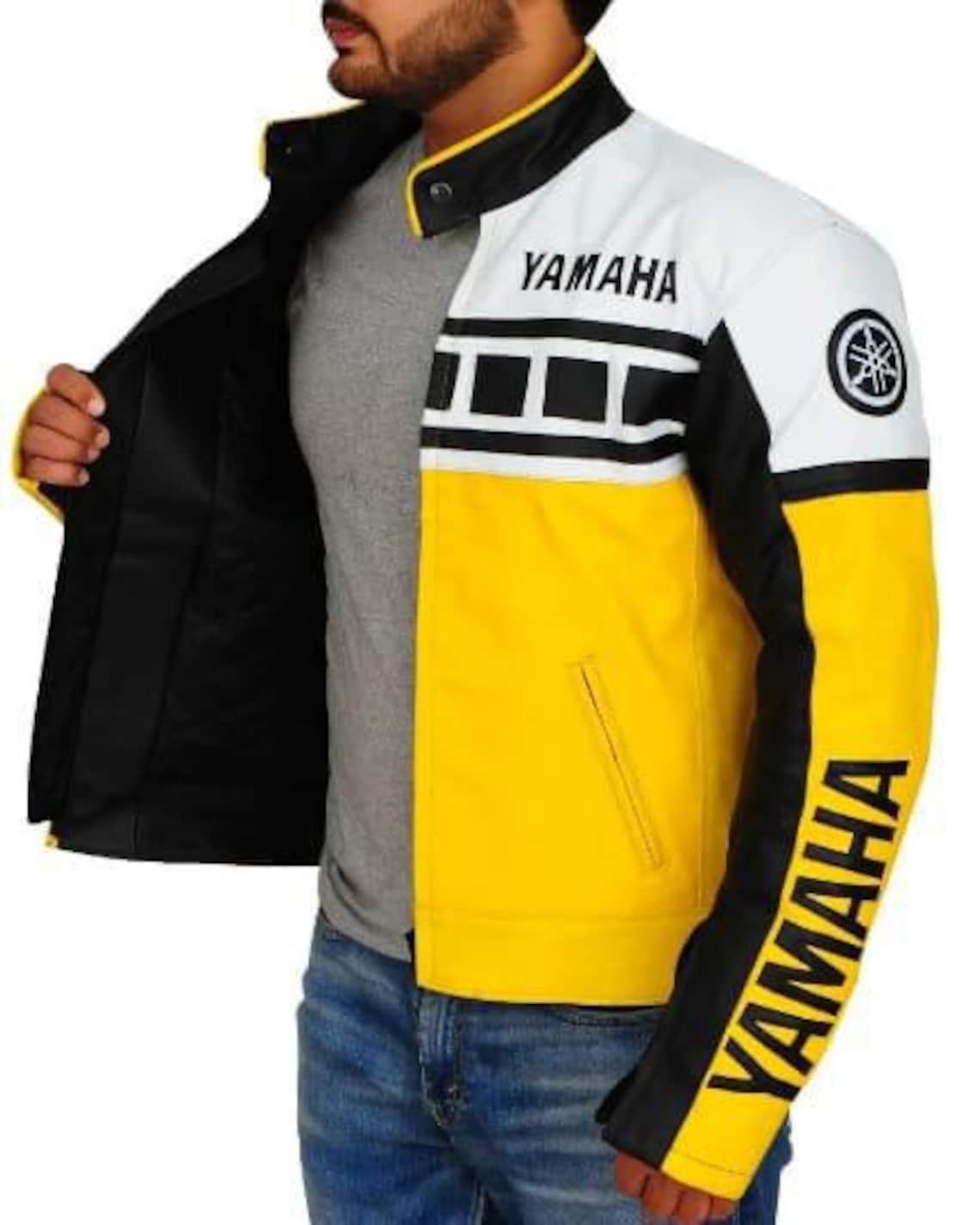 Yamaha Style Jacket: Custom Size Available | Biker Jacket | Rider ...