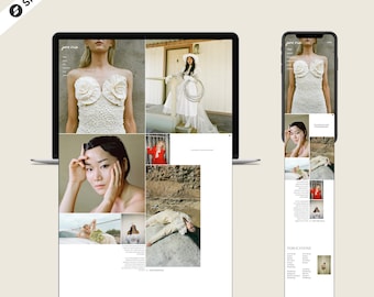 Minimal Showit Website Template for Fashion & Wedding Photography | Jane Iris