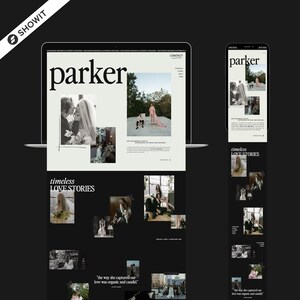 Wedding Photography Showit Website Template | Parker