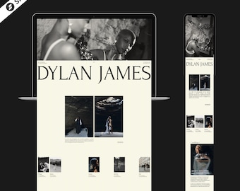 Editorial & Bold Showit Website Template for Photography | Dylan James