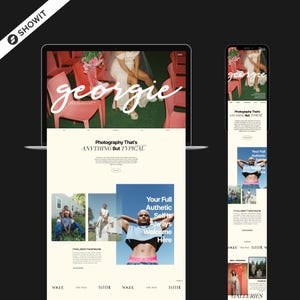 Photography showit website template | Georgie