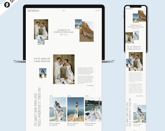 Classic & Minimal Showit Website Template for Photography | Winston