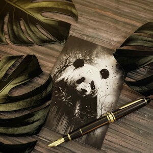 Set de 10 postales Panda (2 caras, sin sobres)