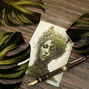 Conjunto de 10 postais da Mãe Natureza (frente e verso, sem envelopes)