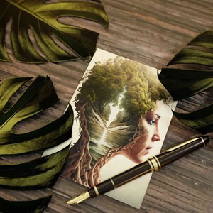 Conjunto de 10 postais da Mãe Natureza (frente e verso, sem envelopes)