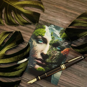 Conjunto de 10 postais da Mãe Natureza (frente e verso, sem envelopes)