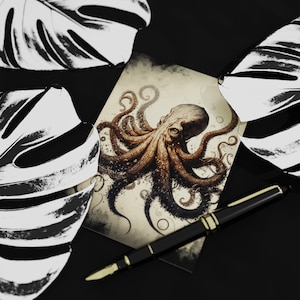 Set mit 10 Postkarten Kraken Lovecraft Style (2-seitig, ohne Umschläge) DIN-A6