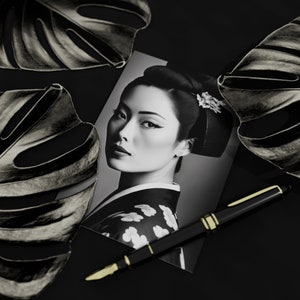 Set de 10 cartas " Japanese Woman Geisha " (2 caras, sin sobres) DIN-A6