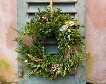 Fresh Spring Wreath Hand Tied | Table wreath & door wreath | Spring decoration as an Easter wreath and Easter decoration