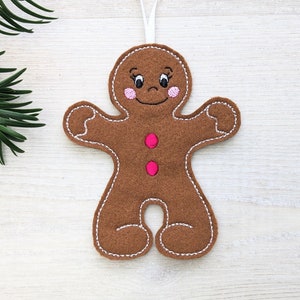 ITH borduurbestand peperkoekhanger 10x10 Kerstmis