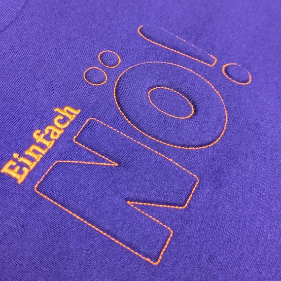 Stickdatei TRAPUNTO Stickschaum Schriftzug Einfach NÖ