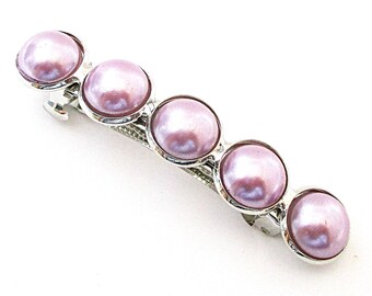 Pearl Barrette - Mauve