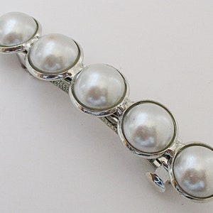 Pearl Barrette - Ivory White