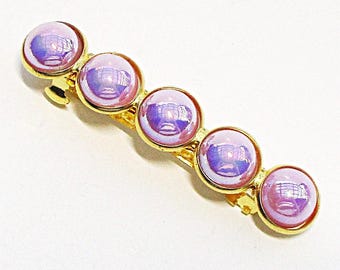 Pearl Barrette - AB Lavender