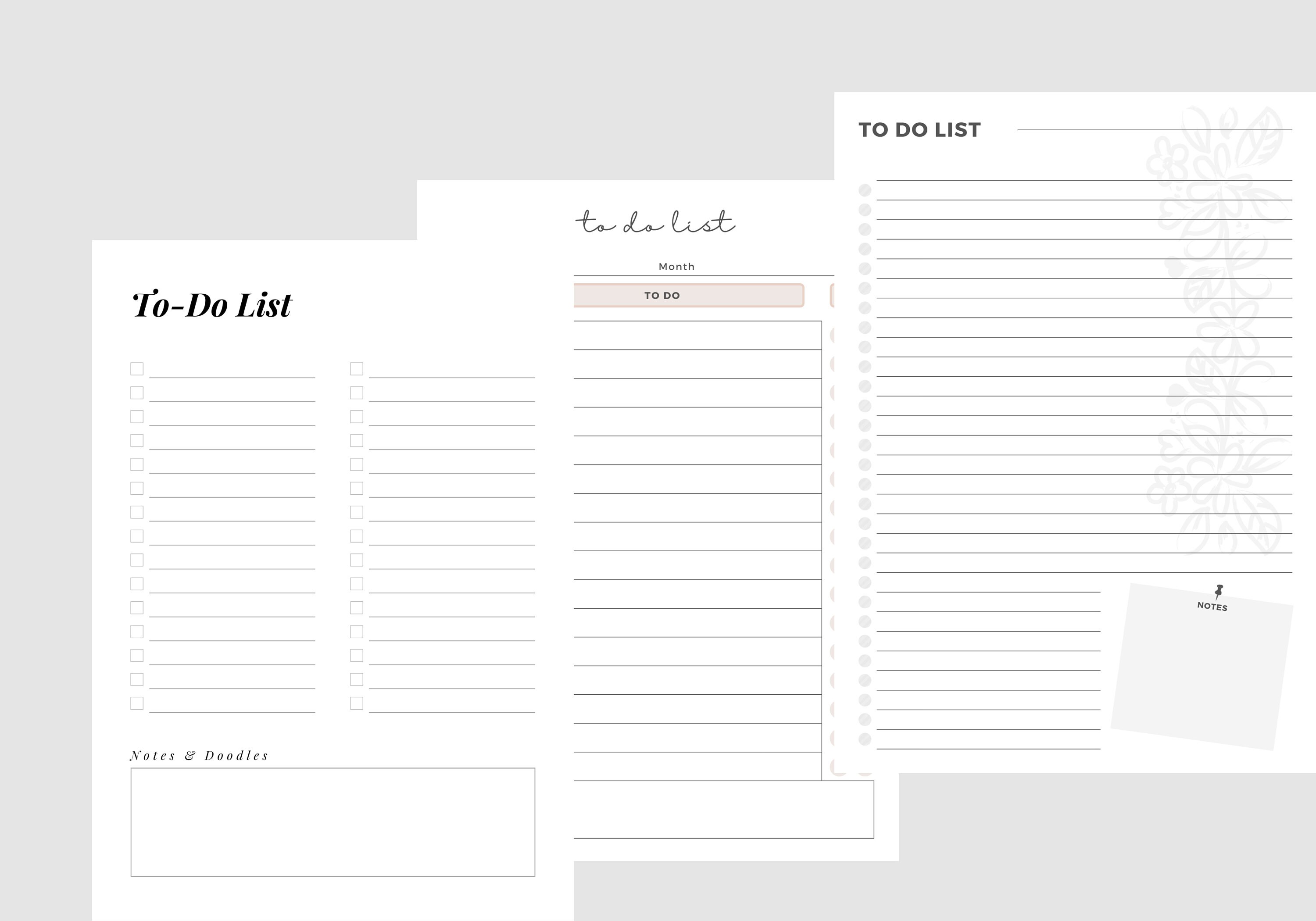 TO DO LIST √ Digital Planner √ Downloadable and Printable - Etsy