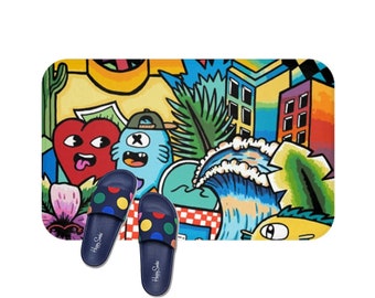 Water Absorbent Toilet Floor Mat Non-Slip Bath Doormat Runner Rugs Washable Small Toilet Seat Cover Ink Art Crystal Emotion Colorful Graffiti 3 Piece Bathroom Mats and Rug Sets Water Absorbent Toilet Floor Mat Non-Slip Bath Doormat Runner Rugs Washable Small Toilet Seat Cover Ink Art Crystal Emotion Colorful Graffiti 3 Piece Bathroom Mats and Rug Sets