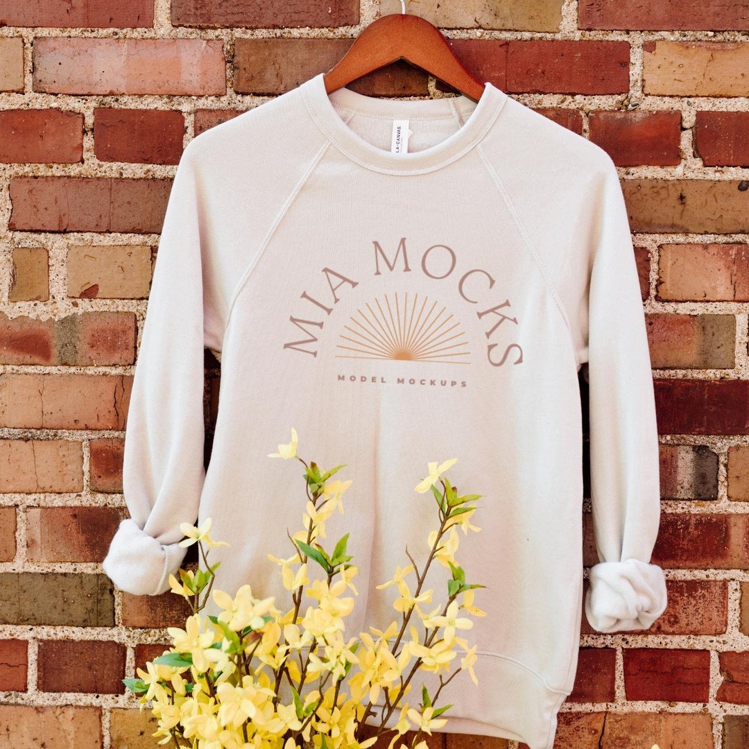 Bella Canvas 3901 Mockup | Hanging Mockup | Bella Canvas Heather Dust ...