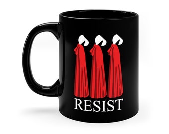 RESIST 11 OZ COFFEE MUG POLITICS USA DEMOCRAT LIBERAL PRESIDENT FREEDOM EQUALITY 