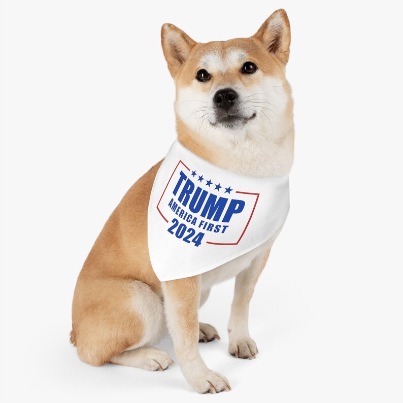 Trump 2024 America First MAGA Dog Bandana Collar Make America Etsy