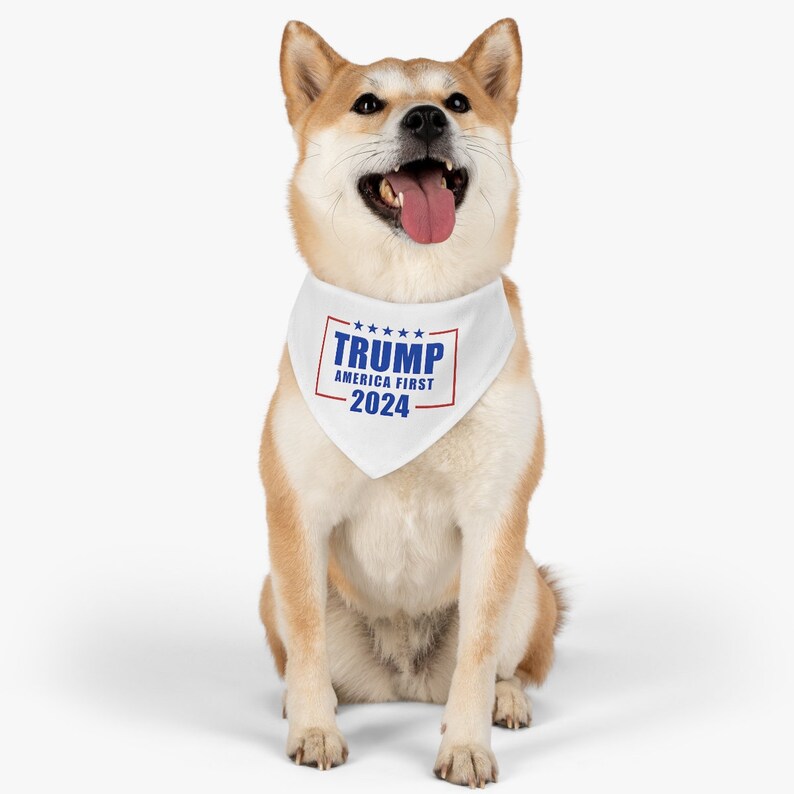 Trump 2024 America First MAGA Dog Bandana Collar Make America Etsy