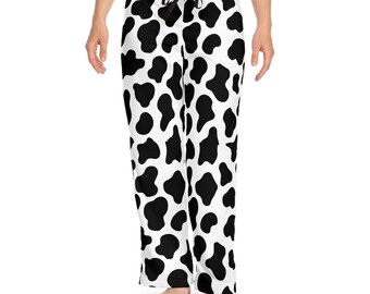 Cow Print Pajama Pants - Etsy