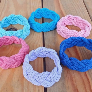 Nautical Rope Bracelet, Sailor Rope Bracelet, Braided Cotton Cord Bracelet, Girls Woven Wristband, Harry Bosch Bracelet, Plus Size Bracelets