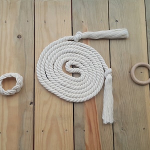 Cream Rope Belt and Bracelet, Midi Dress Belt, High Waist Belt, Skinny Tunic Belt, Smock Dress Belt, Linen Dress Belt, Summer Dress Belt
