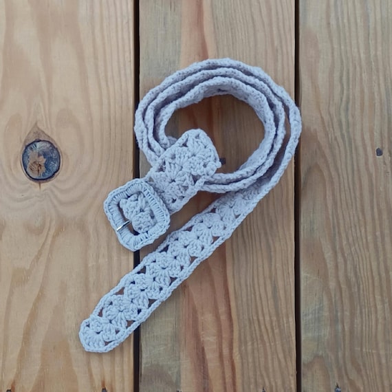 Cotton Crochet Dress Belt for Women, Macrame Knit Buckle Belt, Wide Rope Waist Sash Cotton Crochet Dress Belt for Women, Macrame Knit Buckle Belt, Wide Rope Waist Sash