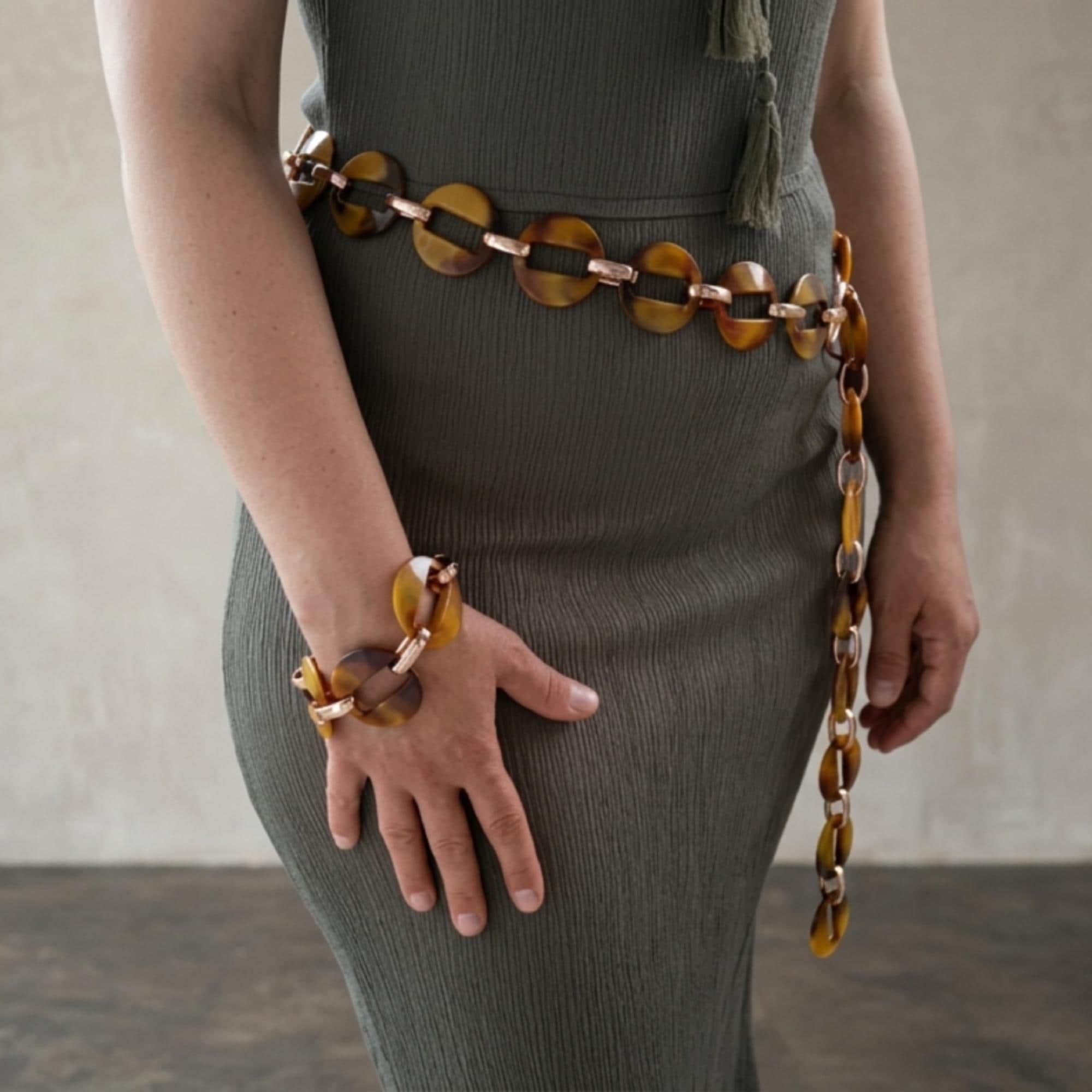 plus size gold belt for dress Kaelani Maxi Dress Rose Gold main image 0