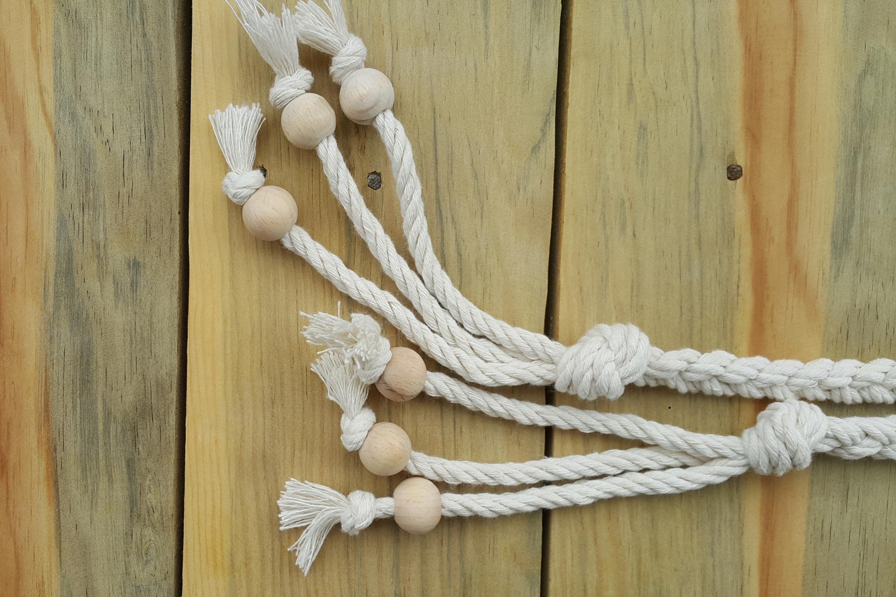 Beaded Braided Rope Belt, Boho Dress Waist Tie, Tassel 