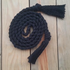 Black Wrap Belt and Bracelet, Handmade Tassel Belt, Braided Belt Women, Utility Macrame Belt, Caftan Waist Belt, Wrap Waist Belt Thin