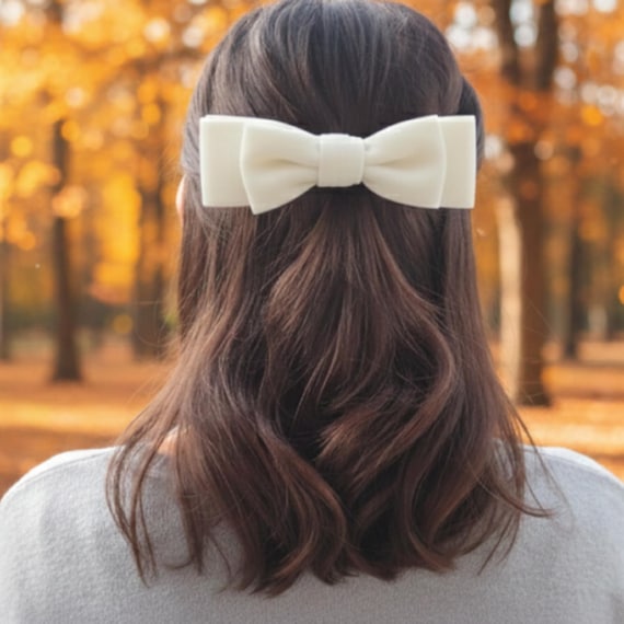 Fermaglio Per Capelli Grande Fiocco - Forcina Francese Per Donna E Ragazza, Multicolore