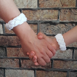 Bracelets noeud marin pour couple, tête de Turc tressé bracelet en corde de coton de l'amitié assorti