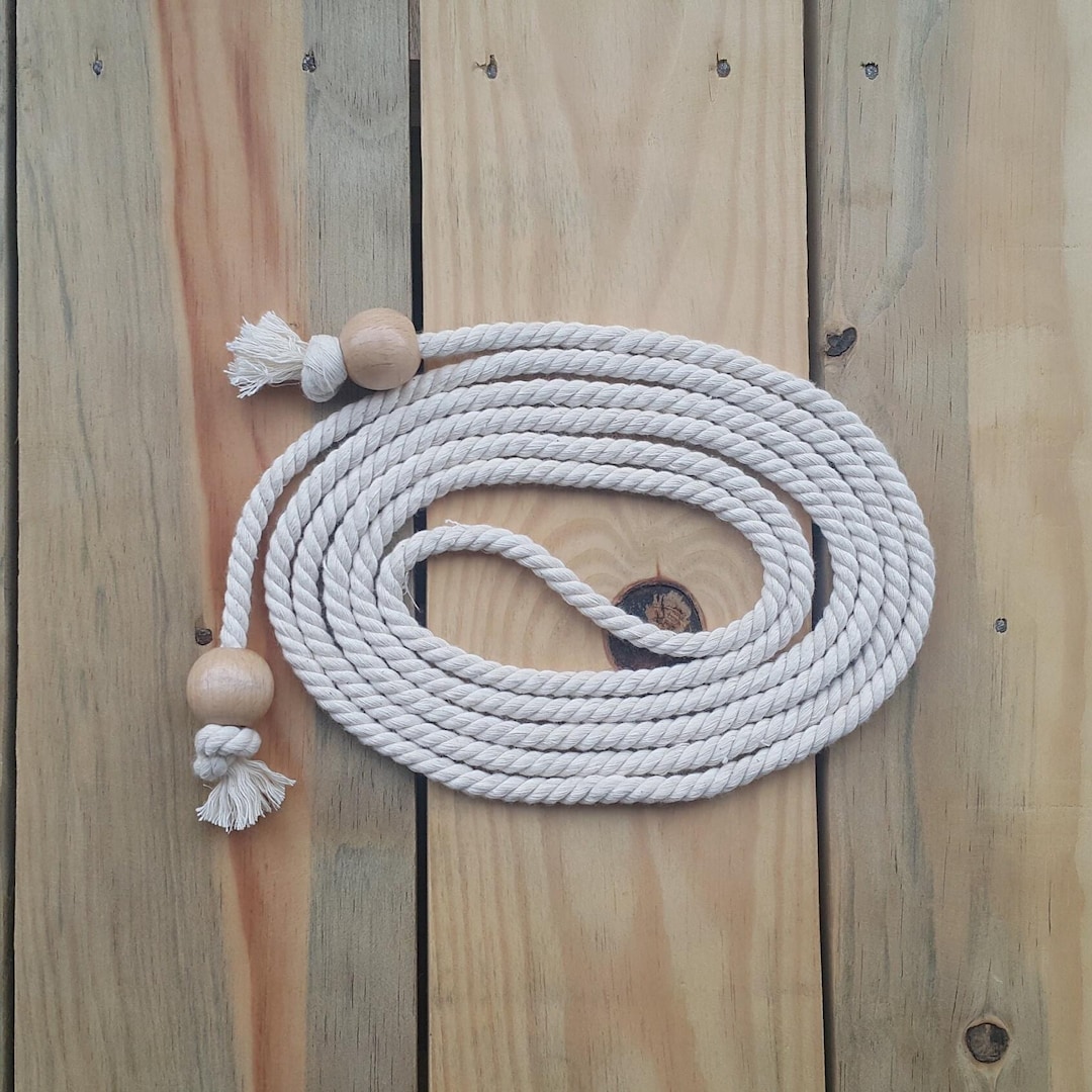 Nautical Rope Belt and Bracelet 2 in 1, Cream Designer Belt, Bowknot ...