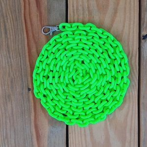 Chunky Chain Belt, Festival EDM Rave Accessories, Neon Acrylic Waist Body Chain for Women