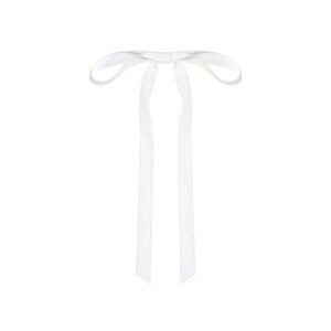 a velvet hair bow made with thin velvet ribbon in a long tail design attached to a french barrette clip, shown as a long tail hair bow suitable as a hair bow for women and hair bows for girls. the shape works as a ribbon hair bow or hairpin bow clip, styled like a ponytail holder bow or long ribbon bow. ideal as a christmas hair bow and fits gifting needs such as gift for her or gift for girl.