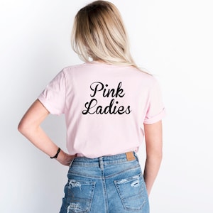 Pink Ladies Shirt, Shirts for bridal party, Bachelorette Shirts, Women&#39;s shirts, matching shirts, Halloween shirts