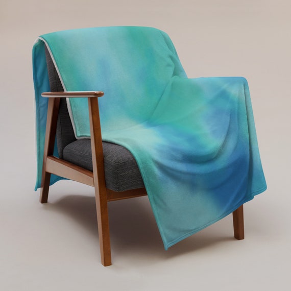 Blue/green Throw Blanket 50 X 60 & 60 X Etsy