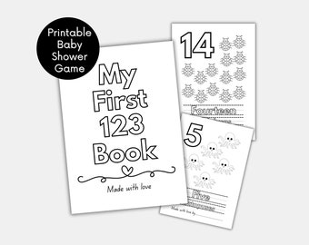 Baby's First 123 Book, A Baby Shower Coloring Adventure