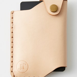 Porte-cartes (petit) en cuir véritable, personnalisable - cadeau d'anniversaire